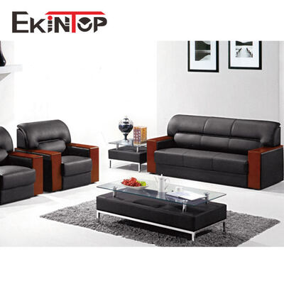 Ekintop Luxus-Executive-Sofa-Set aus echtem Leder, preisgünstig für Wohnzimmermöbel