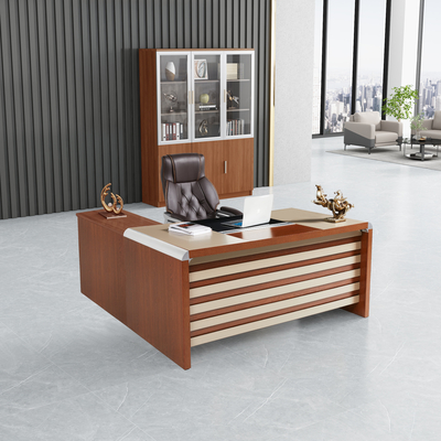 L formen Schreibtisch für Büro-Möbel-festes hohes glattes acrylsaueroberflächenvollenden