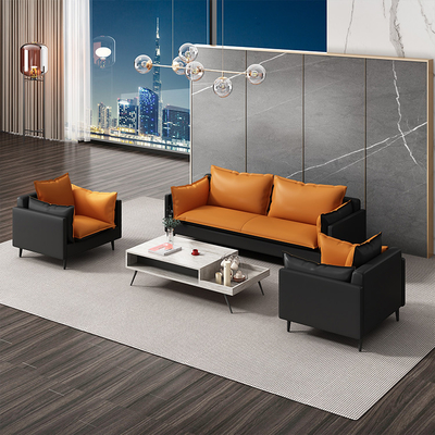 Lederner leitende Stellungs-Sofa For Living Room Waiting-Raum PUs Vielzweck