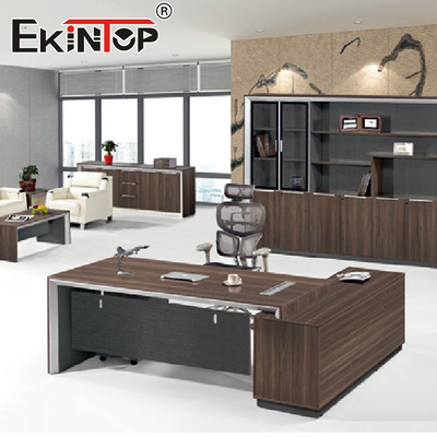 Moderner LuxusSchreibtisch-hölzerner Schreibtisch mit Fächer CEO-Chef Executive Office Table