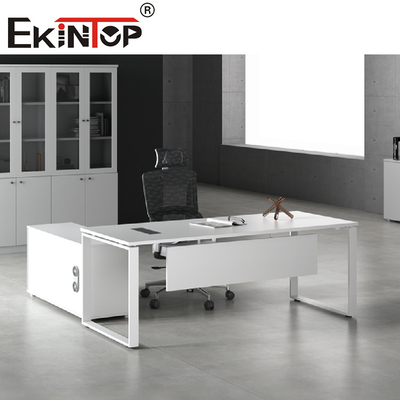 Luxusbüro-Möbel-Schreibtisch-moderner hölzerner L-förmiger Exekutivbürotisch