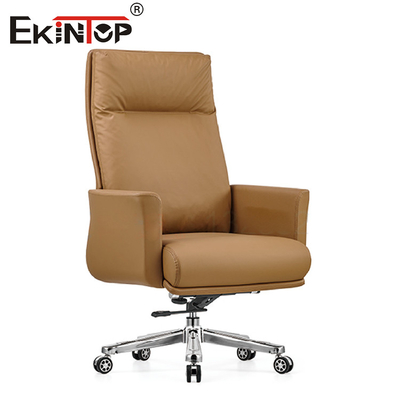 Brown-Manager Swivel Leather Chair für Büro-Möbel