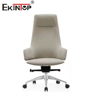 ODM Ergonomischer Bürostuhl mit Lederarmbänder und Rädern