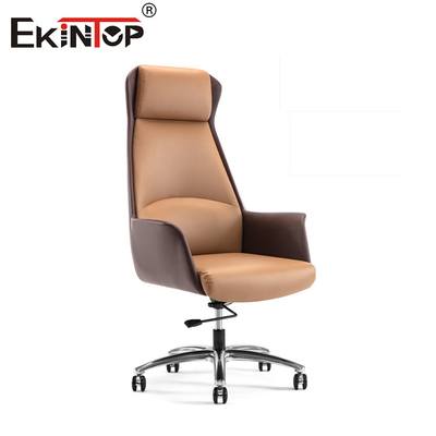 High Back PU Leder Bürostuhl Moderner Stil Design Ergonomischer Schreibstuhl