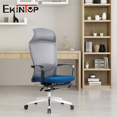 Gewerbliche Möbel Vollnetz-Hoch-Rück-Büro-Stuhl Schwenkbare ergonomische verstellbare Armlehne