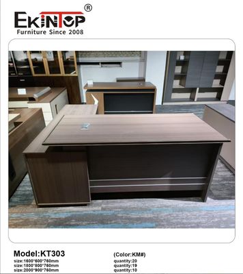 Ekintop Computer-Büro-Tisch Moderne Executive Holz-Büro-Tisch Schreibtisch mit Schubladen